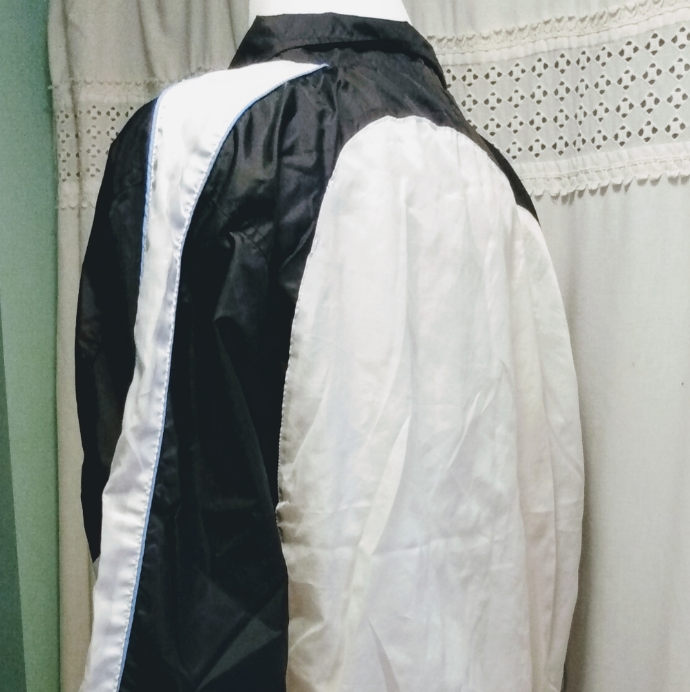 Vintage Wilson's Windbreaker Jacket Mens M Black W - Picture 5 of 7